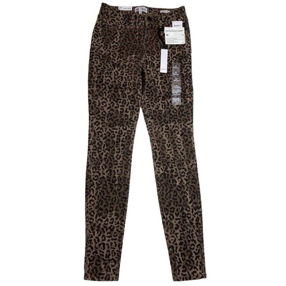 William Rast Iconic‎ Vintage Perfect Skinny Jean Women's 28 Cheetah Animal Print - Picture 3 of 9